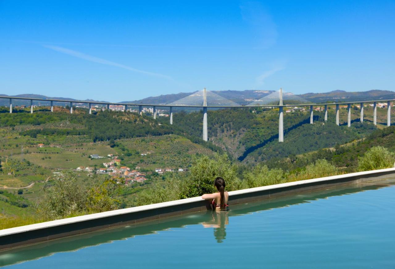 Mw Douro Wine & Spa Са́нта-Ма́рта-де-Пенагіа́н Екстер'єр фото View of the bridge from the swimming pool of the hotel